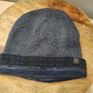 Cold Culture Trading Co. Navy Blue Reversible Cap Winter Beanie Hat Skull Cap‎